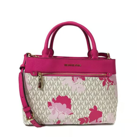 NWT Michael Kors MD Floral Hailee Satchel - Picture 1 of 6